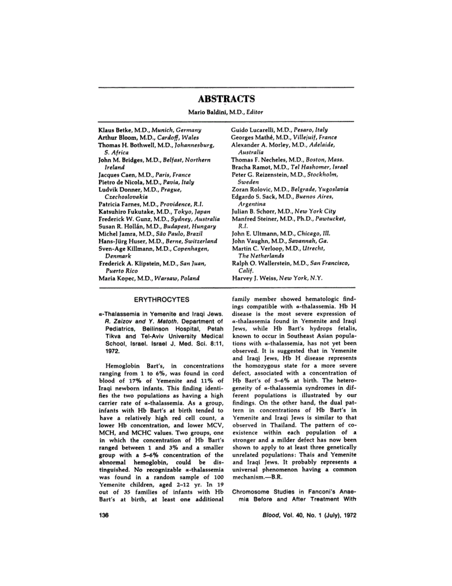 First page of ABSTRACTS
