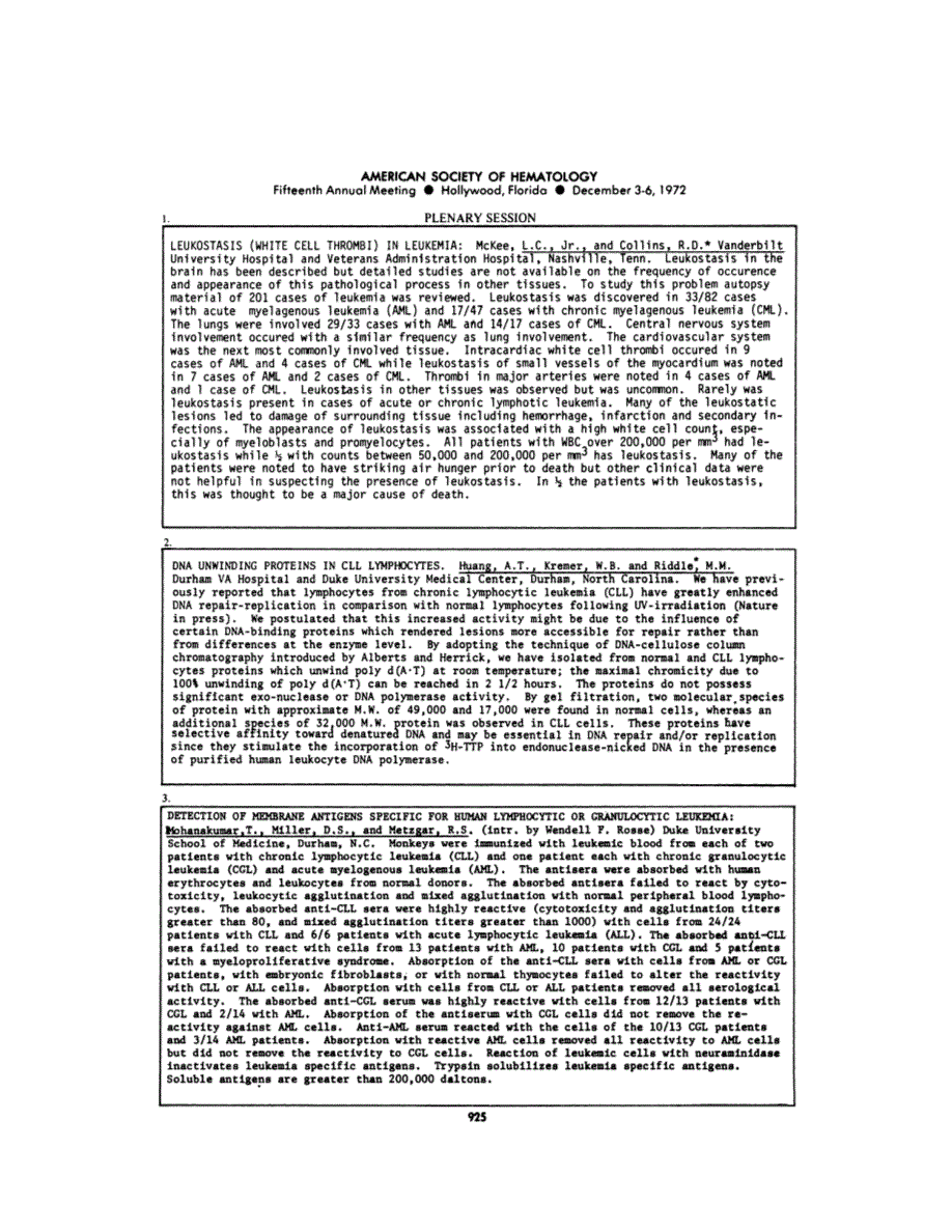 First page of AMERICAN SOCIETY OF HEMATOLOGY