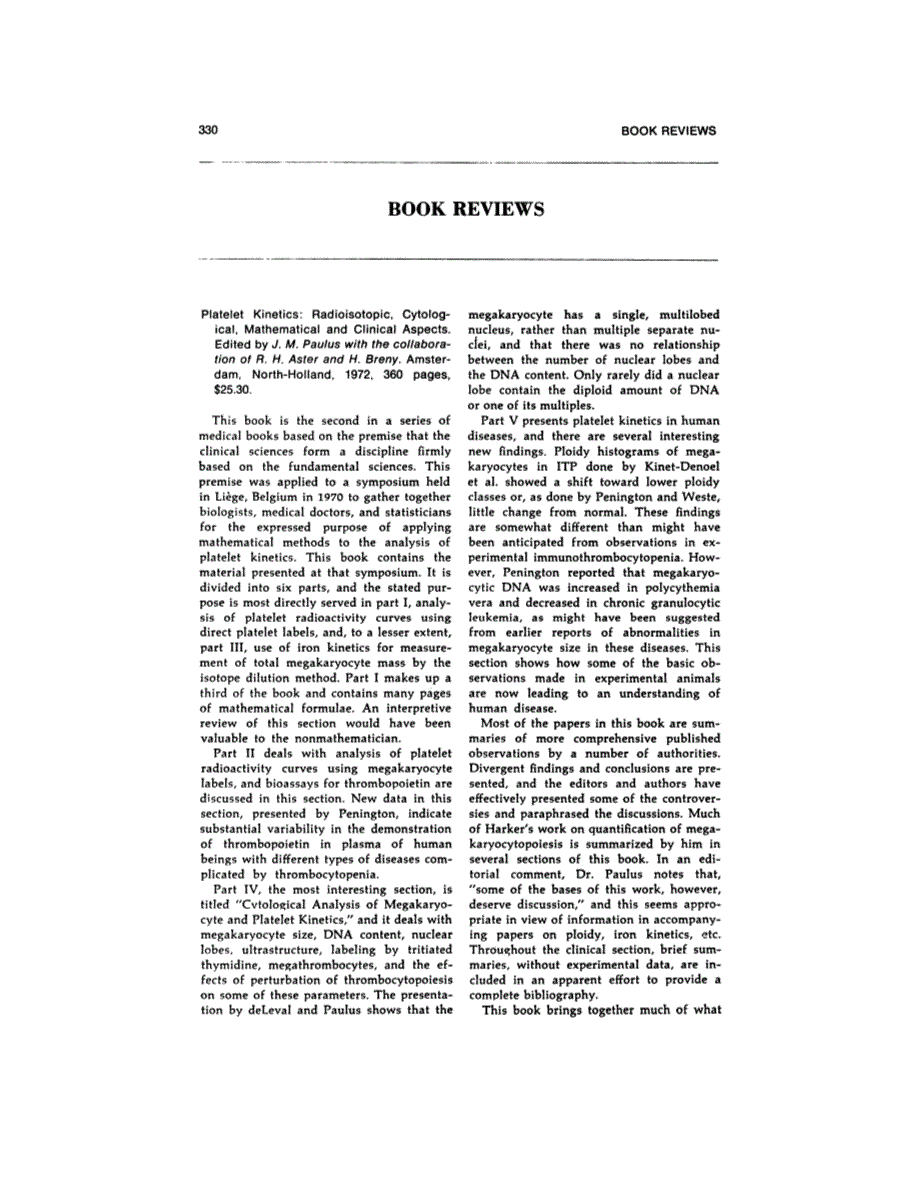 First page of BOOK REVIEWS