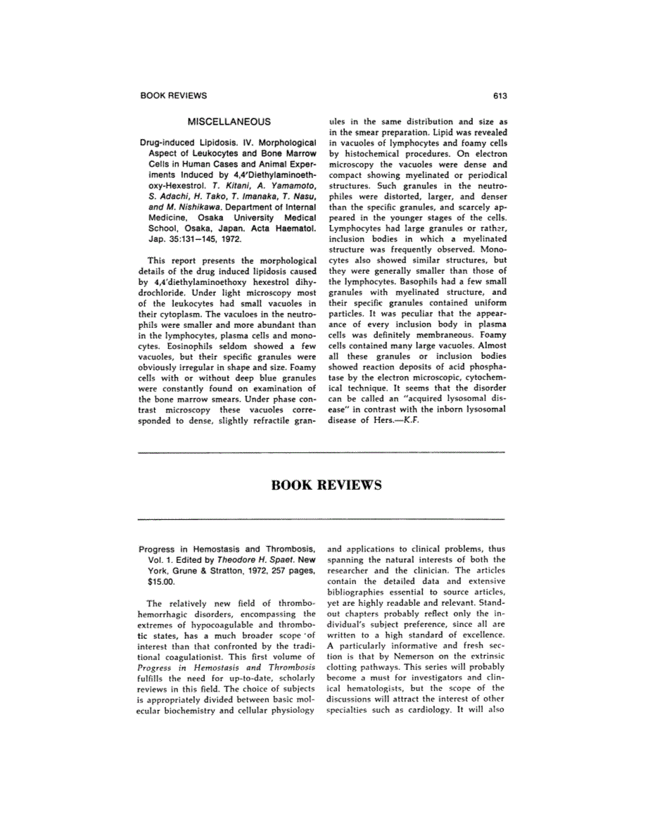 First page of BOOK REVIEWS