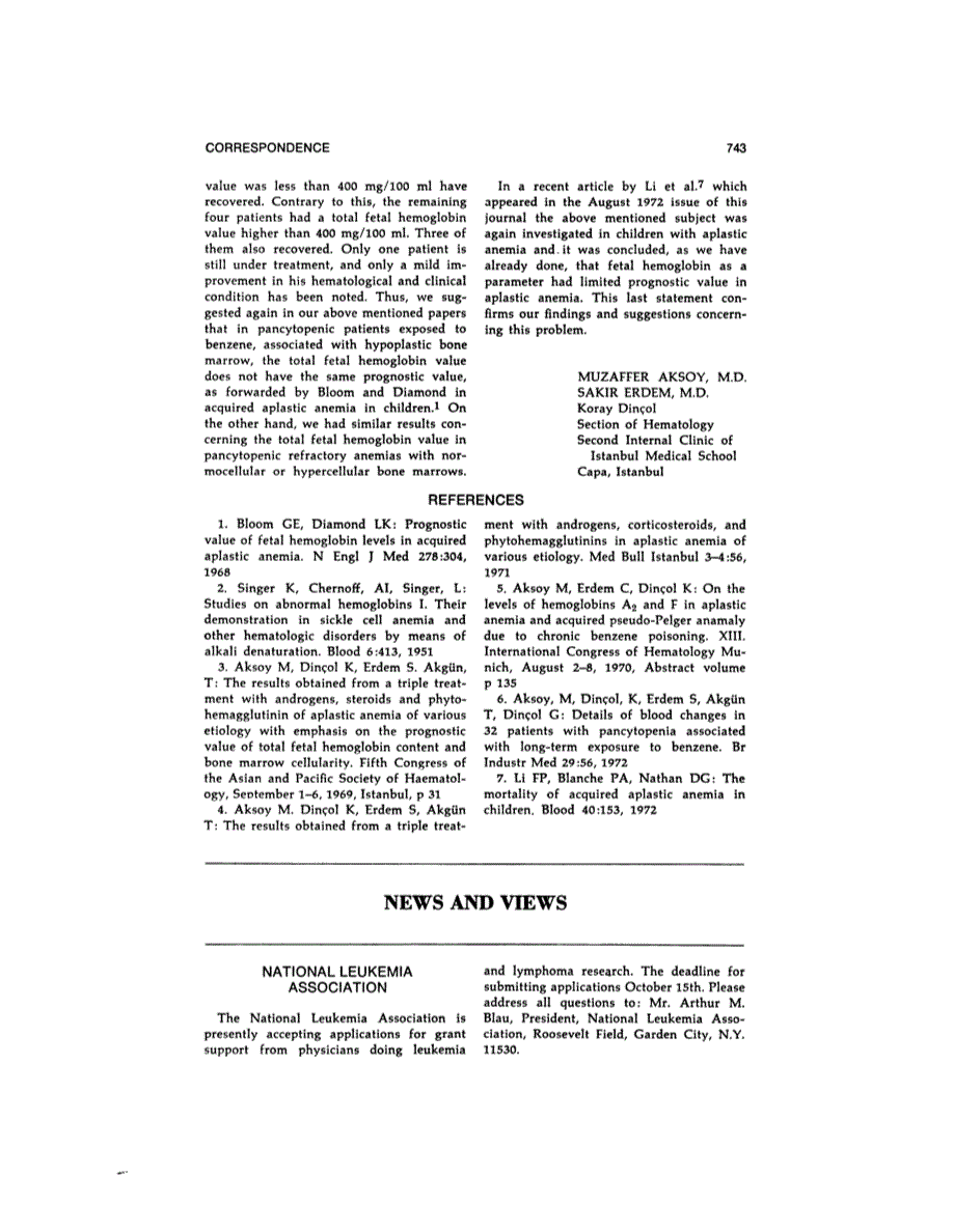 First page of NEWS AND VIEWS