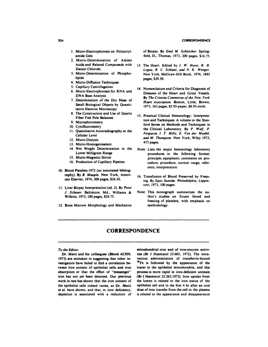 First page of CORRESPONDENCE