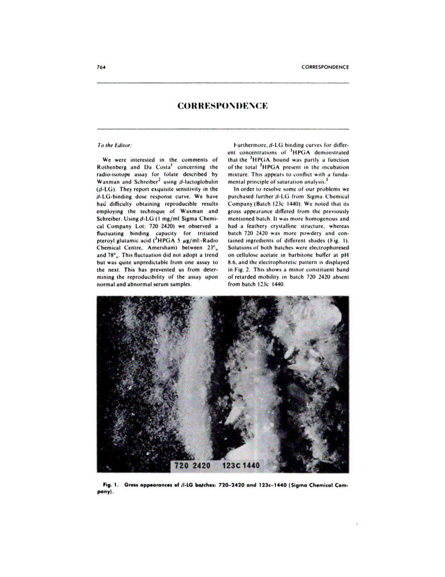 First page of CORRESPONDENCE