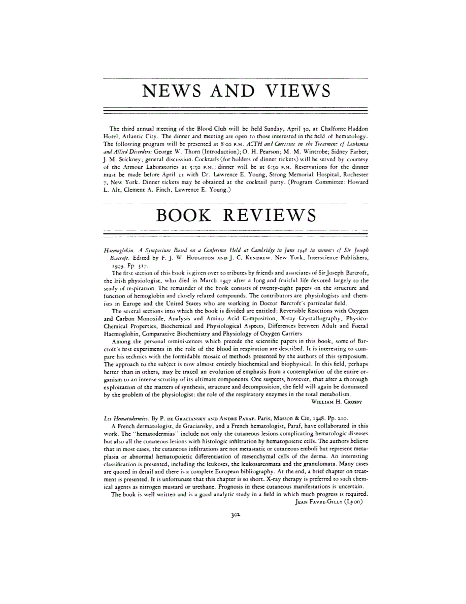 First page of NEWS AND VIEWS