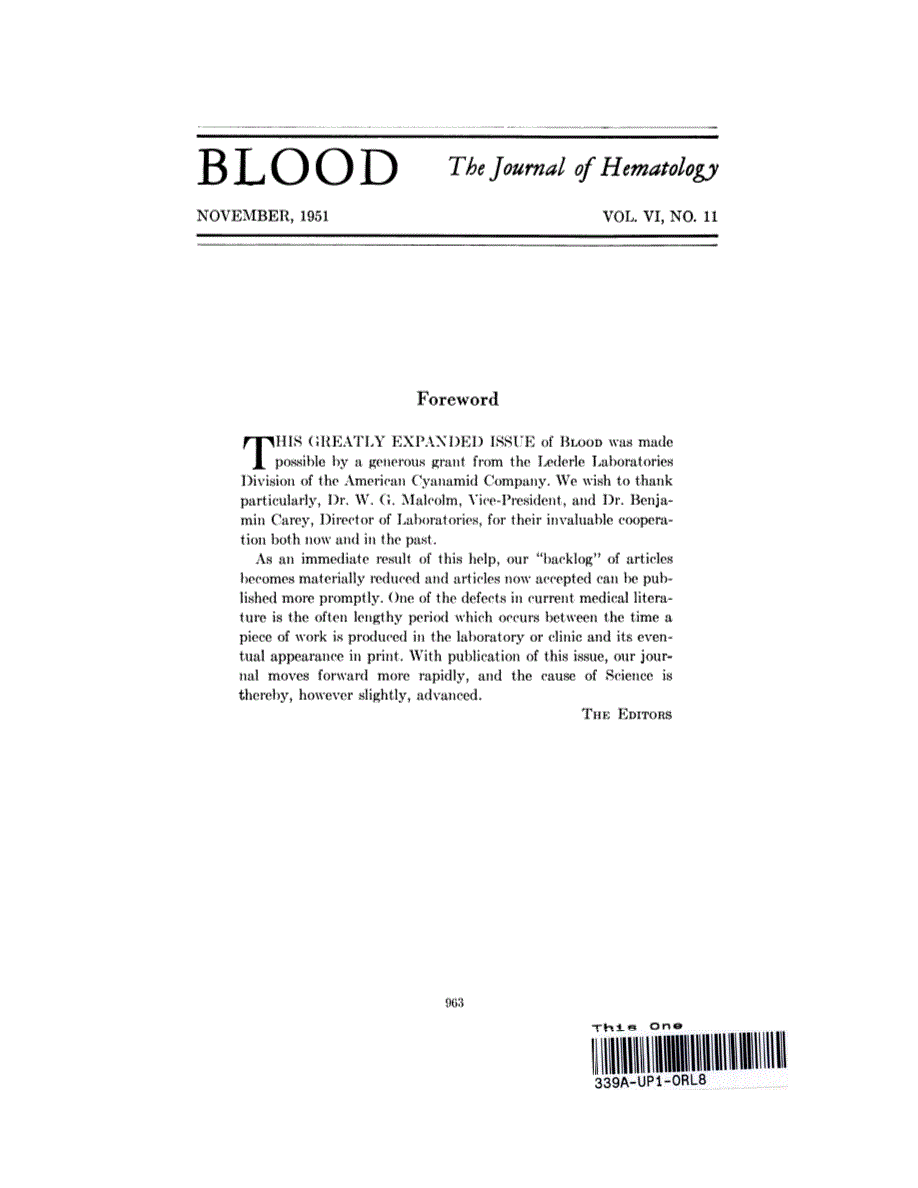First page of Foreword