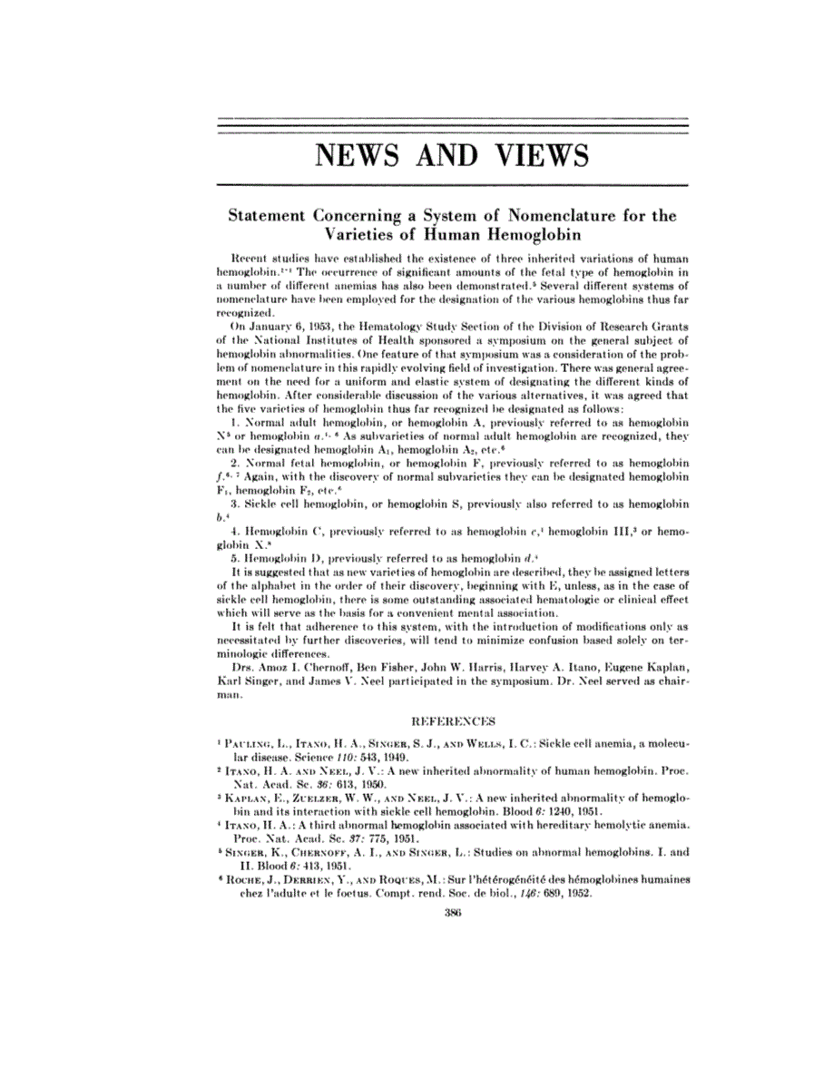 First page of NEWS AND VIEWS