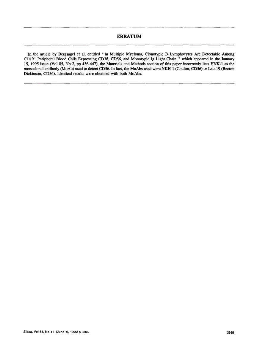 First page of Erratum for vol. 85, p. 436