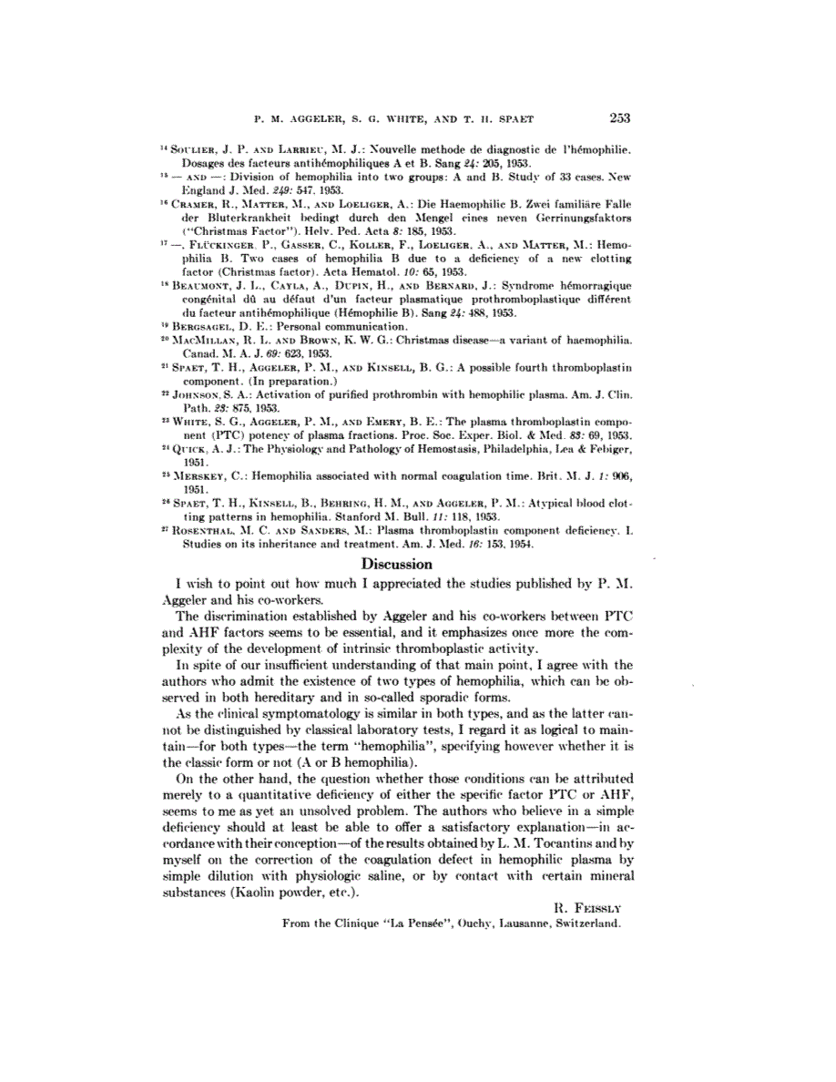 First page of Symposium: What Is Hemophilia?: Discussion