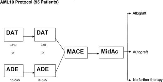 Fig. 1. Chemotherapy treatment protocols.