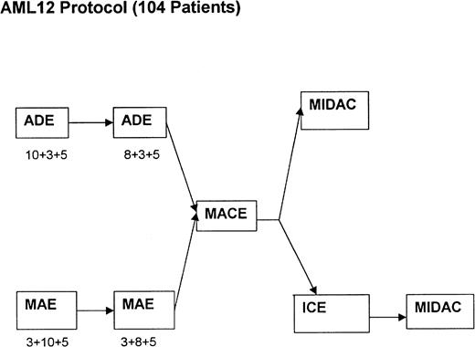 Fig. 1. Chemotherapy treatment protocols.