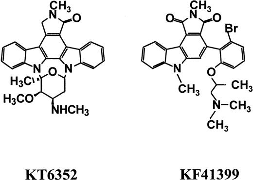Fig. 1. Chemical structure of KT6352 and KF41399.