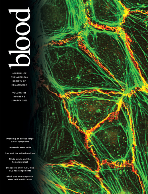 Blood Cover Image for Volume 105, Issue 5