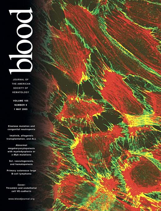 Blood Cover Image for Volume 105, Issue 9