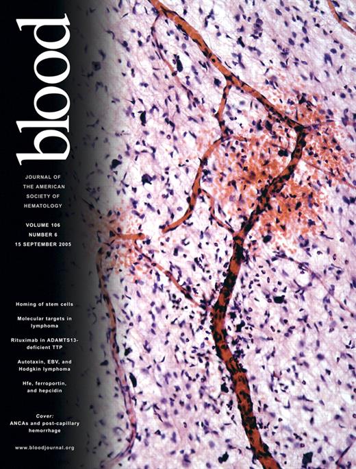 Blood Cover Image for Volume 106, Issue 6