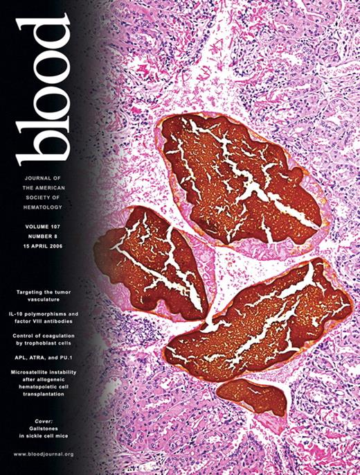 Blood Cover Image for Volume 107, Issue 8