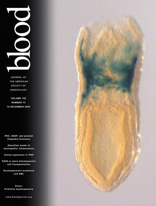 Blood Cover Image for Volume 108, Issue 13