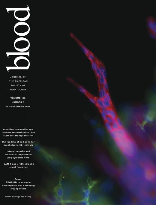 Blood Cover Image for Volume 108, Issue 6