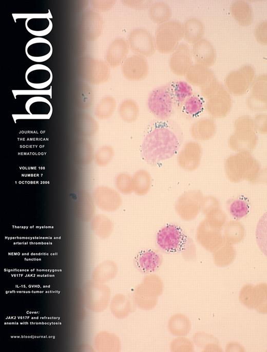 Blood Cover Image for Volume 108, Issue 7