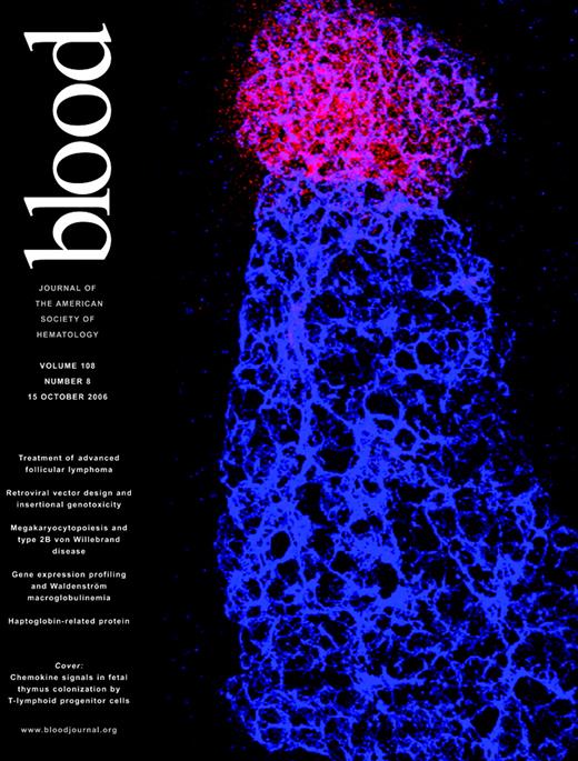 Blood Cover Image for Volume 108, Issue 8