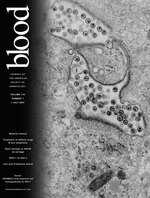 Blood Cover Image for Volume 110, Issue 1