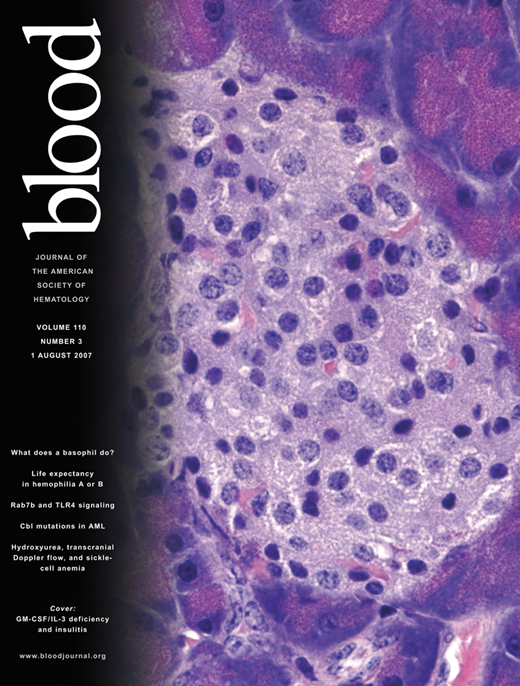 Blood Cover Image for Volume 110, Issue 3