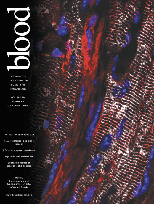 Blood Cover Image for Volume 110, Issue 4