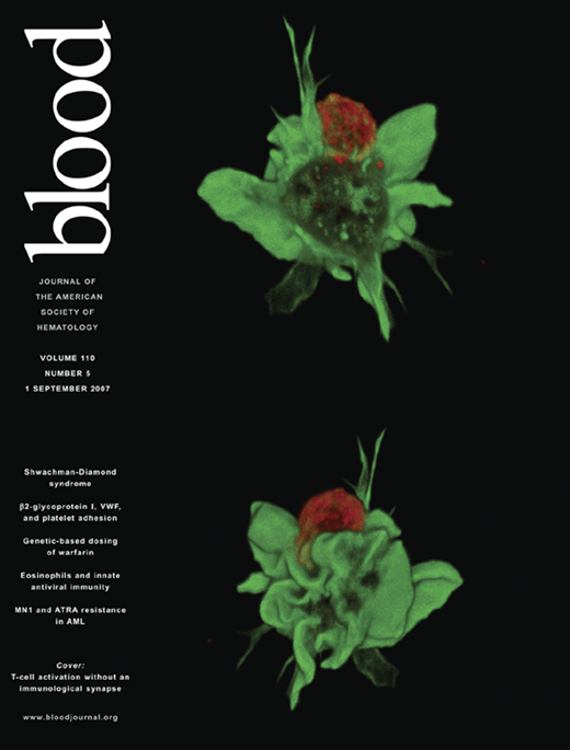 Blood Cover Image for Volume 110, Issue 5