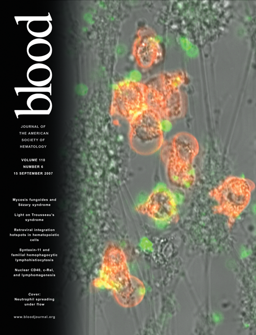 Blood Cover Image for Volume 110, Issue 6