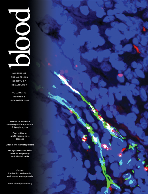 Blood Cover Image for Volume 110, Issue 8