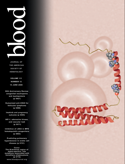 Blood Cover Image for Volume 111, Issue 12