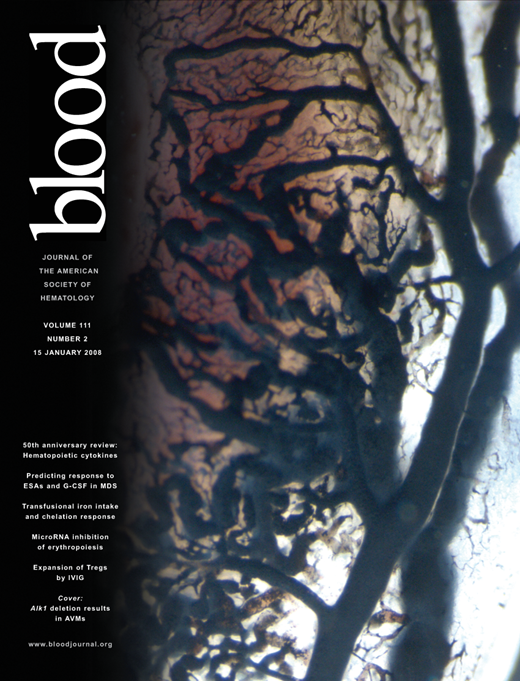 Blood Cover Image for Volume 111, Issue 2