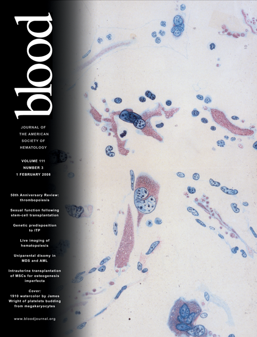 Blood Cover Image for Volume 111, Issue 3