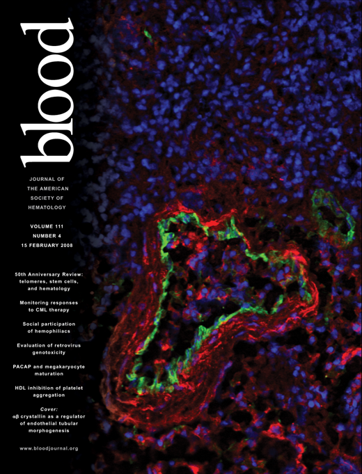 Blood Cover Image for Volume 111, Issue 4