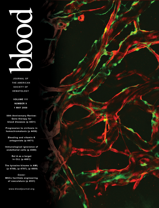 Blood Cover Image for Volume 111, Issue 9