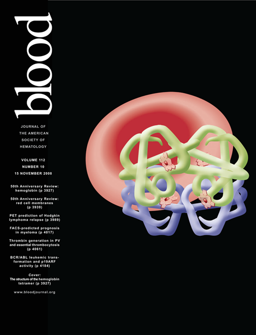 Blood Cover Image for Volume 112, Issue 10