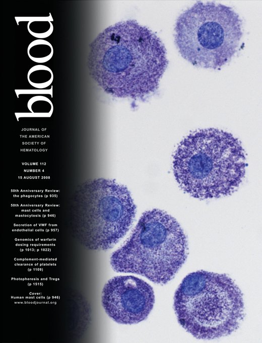 Blood Cover Image for Volume 112, Issue 4