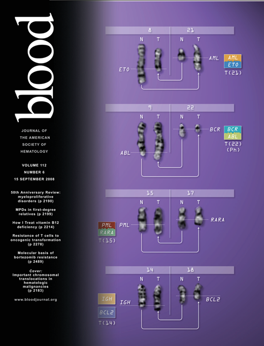 Blood Cover Image for Volume 112, Issue 6