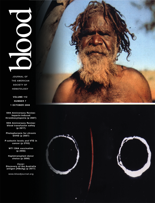 Blood Cover Image for Volume 112, Issue 7