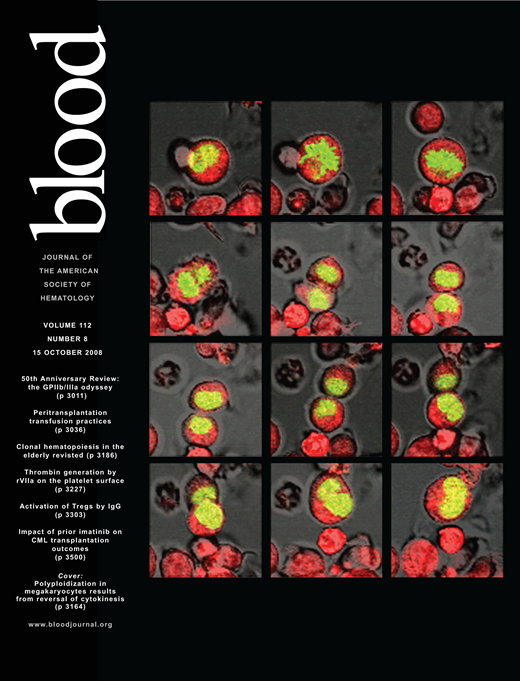 Blood Cover Image for Volume 112, Issue 8