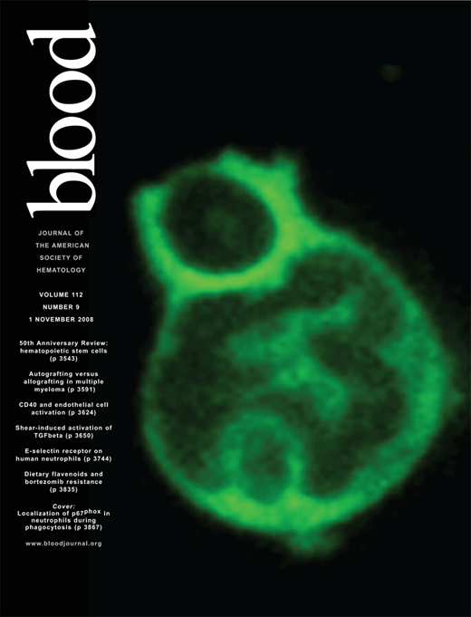 Blood Cover Image for Volume 112, Issue 9