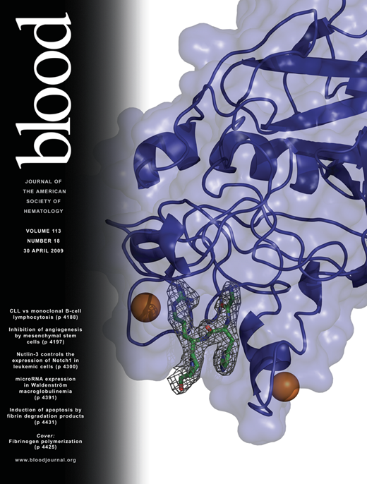 Blood Cover Image for Volume 113, Issue 18