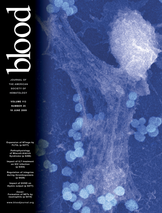 Blood Cover Image for Volume 113, Issue 25