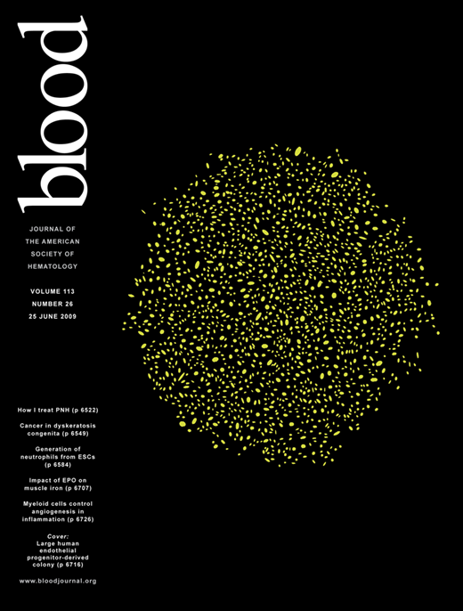 Blood Cover Image for Volume 113, Issue 26