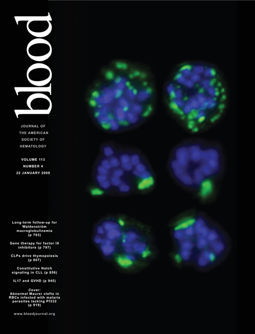Blood Cover Image for Volume 113, Issue 4