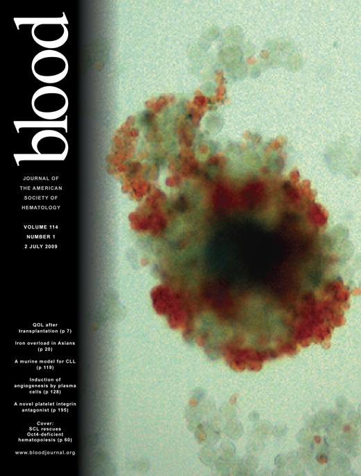 Blood Cover Image for Volume 114, Issue 1