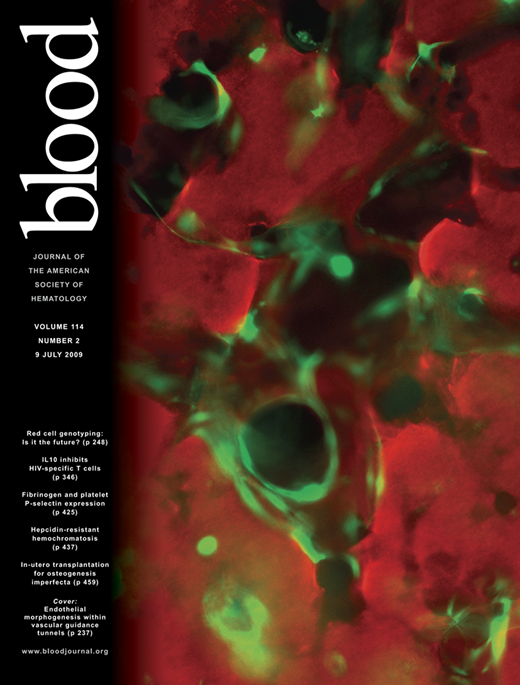 Blood Cover Image for Volume 114, Issue 2