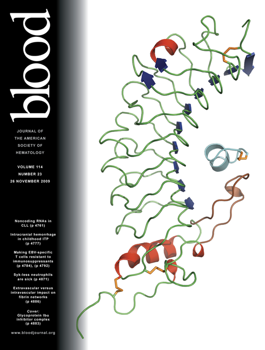 Blood Cover Image for Volume 114, Issue 23