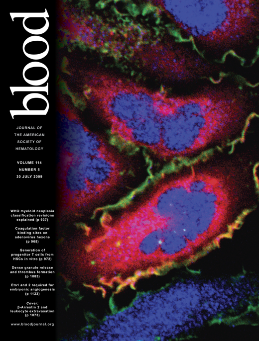 Blood Cover Image for Volume 114, Issue 5