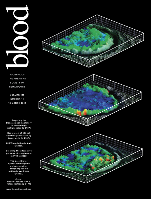 Blood Cover Image for Volume 115, Issue 11