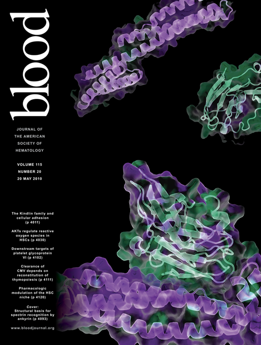 Blood Cover Image for Volume 115, Issue 20